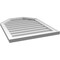 Ekena Millwork Octagonal Top Surface Mount PVC Gable Vent w/ 2"W x 1-1/2"P Brickmould Frame, 24"W x 30"H GVPOT24X3002SN - alternate 2